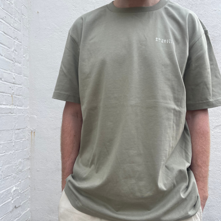 This Way Up Tee (Light Olive)